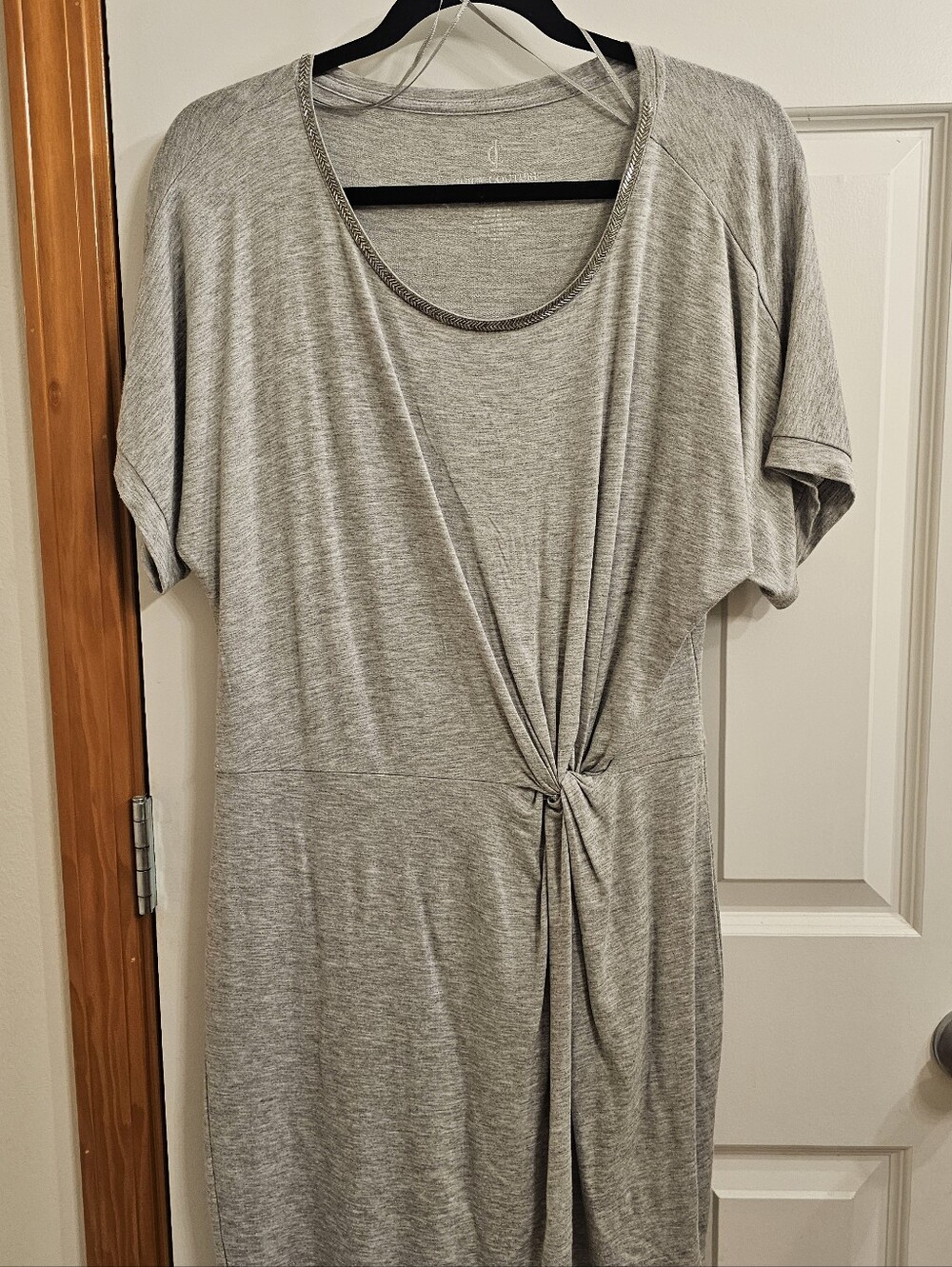 Juicy Couture Light Gray Twist-Front Dress